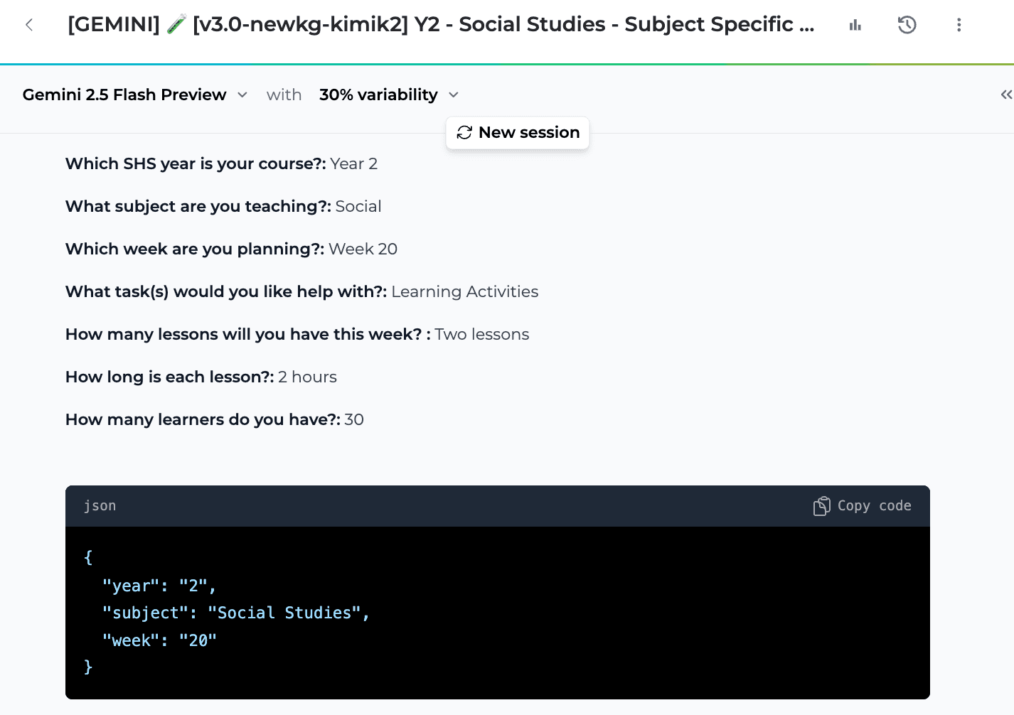 Gemini failing tool call and rendering JSON